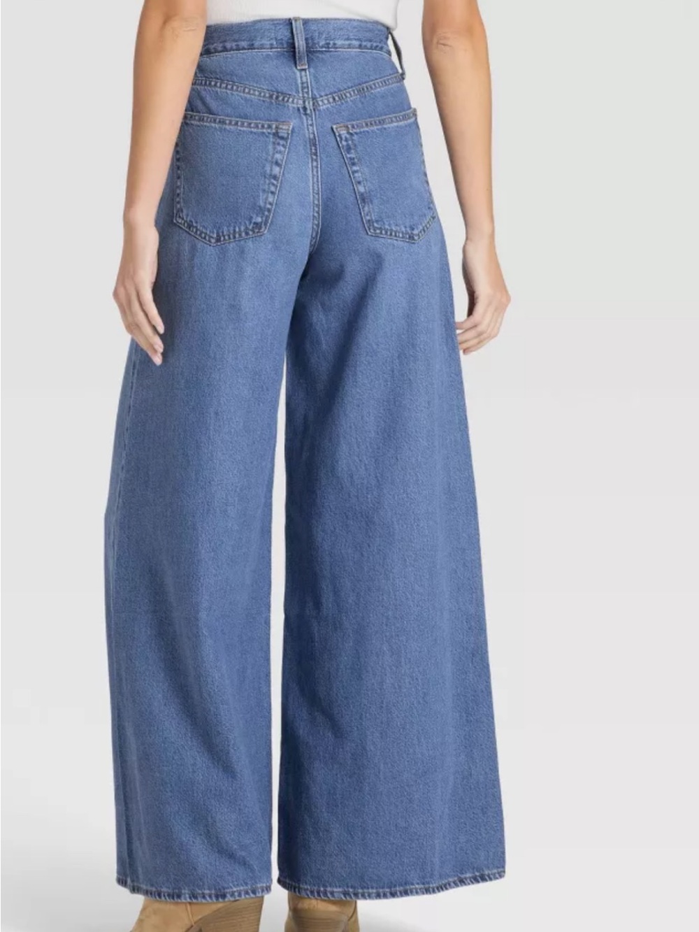 Universal Thread High-Rise Wide Leg Palazzo Jeans - Picture 3 of 7